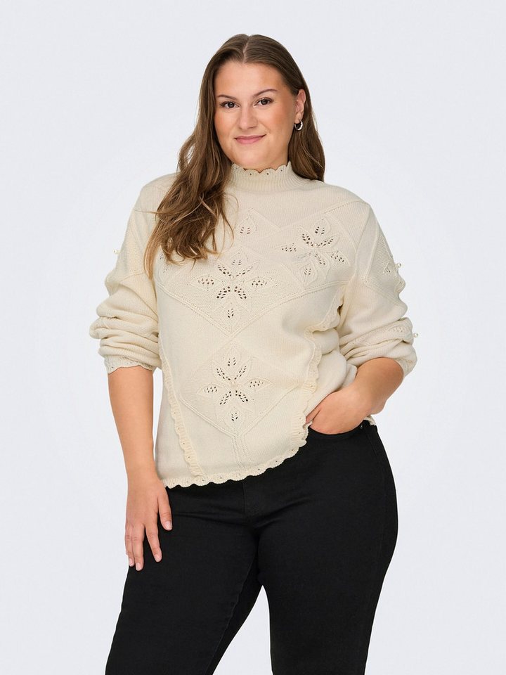 ONLY CARMAKOMA Stehkragenpullover CARNICOLINE (1-tlg) Drapiert/gerafft von ONLY CARMAKOMA
