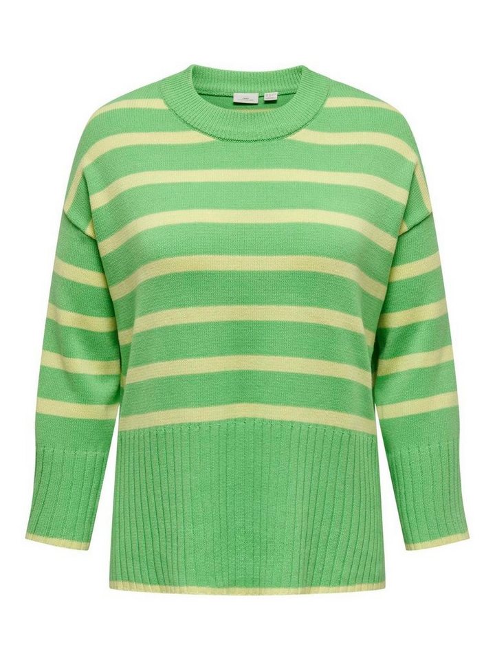 ONLY CARMAKOMA Sweatshirt CARHELLA LS LOOSE STRIPED O-NECK KN von ONLY CARMAKOMA