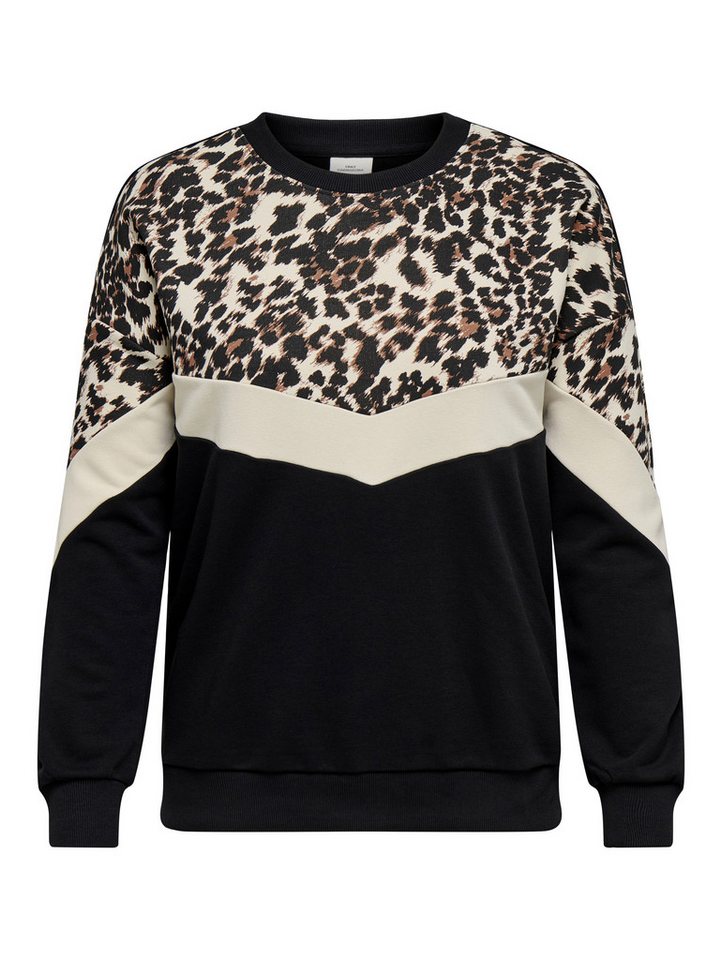 ONLY CARMAKOMA Sweatshirt CARLEOBLOCK L/S O-NECK SWEAT JRS von ONLY CARMAKOMA