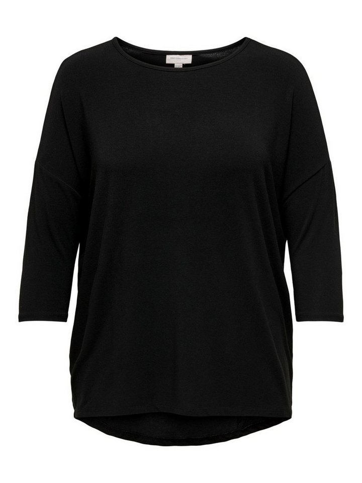 ONLY CARMAKOMA T-Shirt Curvy 3/4 Arm Plus Size Longsleeve Dünn CARLAMOUR (1-tlg) CARLAMOUR 3/4 TOP JRS NOOS von ONLY CARMAKOMA