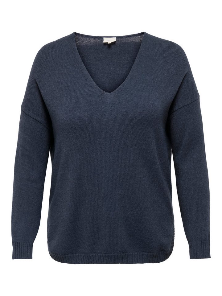 ONLY CARMAKOMA V-Ausschnitt-Pullover CARMARGARETA LS PULLOVER KNT NOOS Viskosemischung, regular fit von ONLY CARMAKOMA
