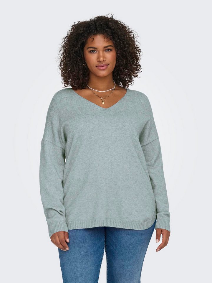 ONLY CARMAKOMA V-Ausschnitt-Pullover CARMARGARETA LS PULLOVER KNT NOOS von ONLY CARMAKOMA