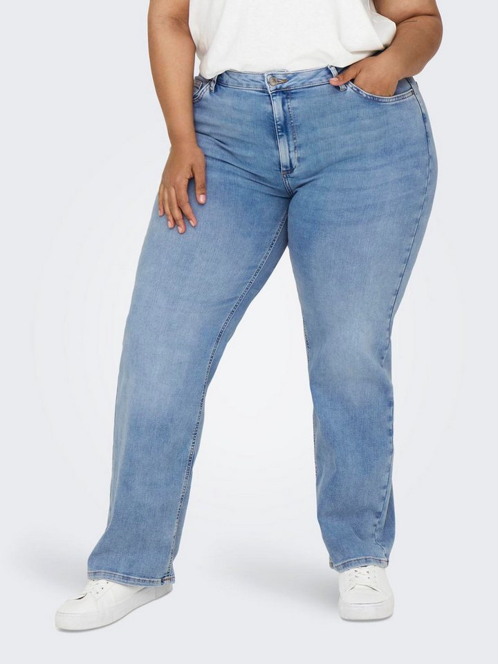 ONLY CARMAKOMA Weite Jeans CARWILLY HW WIDE DNM TAI006 von ONLY CARMAKOMA