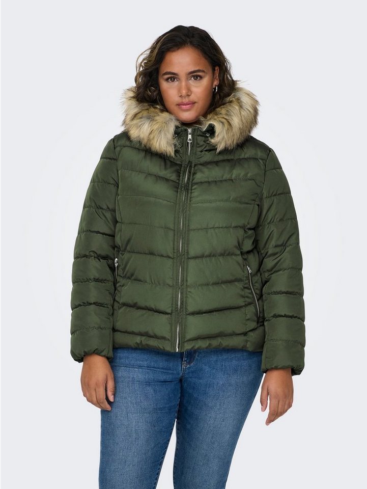 ONLY CARMAKOMA Winterjacke Stepp Winter Jacke Plus Size Übergröße CARNEW 6580 in Grün von ONLY CARMAKOMA