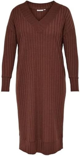 ONLY CARMAKOMA Women's CARESSIE L/S Dress JRS Kleid, Cherry Mahogany, L-50/52 von ONLY Carmakoma