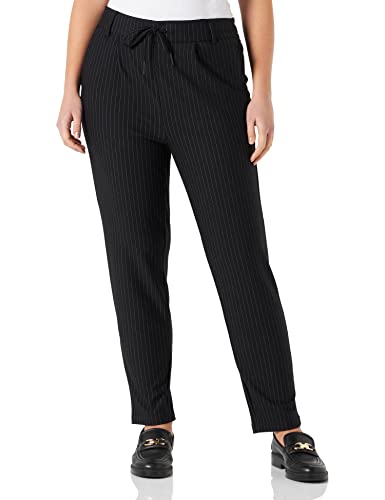 ONLY CARMAKOMA Women's CARGOLDTRASH Pinstripe Pant NOOS JRS Hose, Black/Stripes:Pinstripe, 42/32 von ONLY Carmakoma