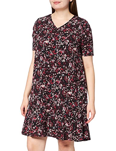 ONLY CARMAKOMA Womens Carflower Dream 2/4 Tunic Dress AOP Kleid, Phantom, 44 von ONLY Carmakoma