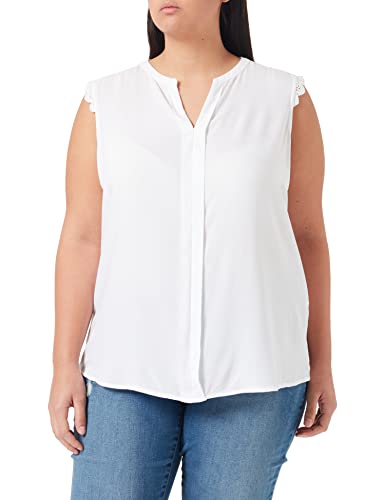 ONLY Carmakoma Damen Carmumi Sl Top Shirt, Weiß, 44 EU von ONLY Carmakoma