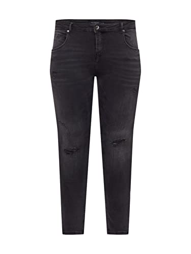 Only Carmakoma Damen Carlucca Reg Sk Dnm Jeans, Black/Detail:Washed, 46W / 32L von ONLY Carmakoma