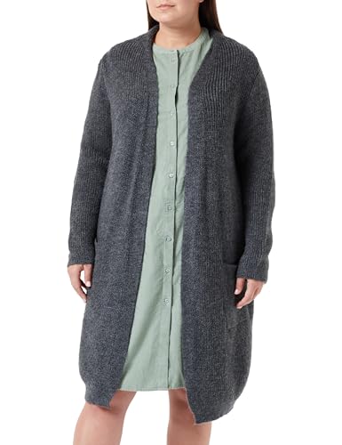 ONLY CARMAKOMA Damen CARJADE LS Cardigan KNT NOOS Strickjacke, Dark Grey Melange, 46-48 Größen von ONLY CARMAKOMA