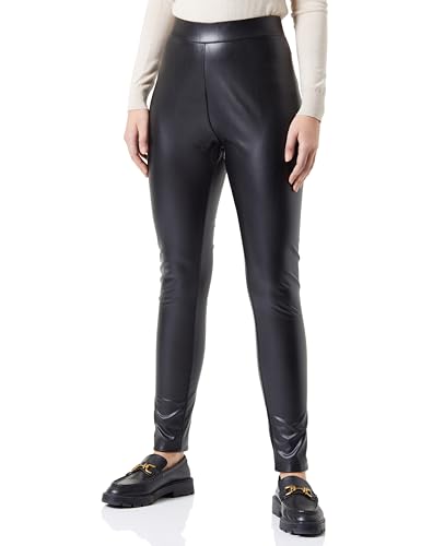 ONLY CARMAKOMA Damen CARPAPAYA HW Legging OTW Kunstlederleggins, Black, 36 von ONLY Carmakoma