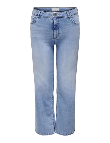 ONLY CARMAKOMA Damen CARWILLY HW Wide DNM TAI006 NOOS Weite Jeans, Light Blue Denim, 46W x 32L von ONLY Carmakoma