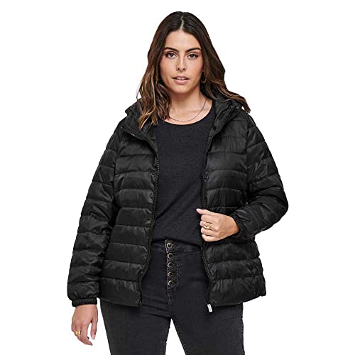 ONLY CARMAKOMA Damen Cartahoe Quilted Hood Jacket Otw Steppjacke, Schwarz, 54 Große Größen EU von ONLY Carmakoma