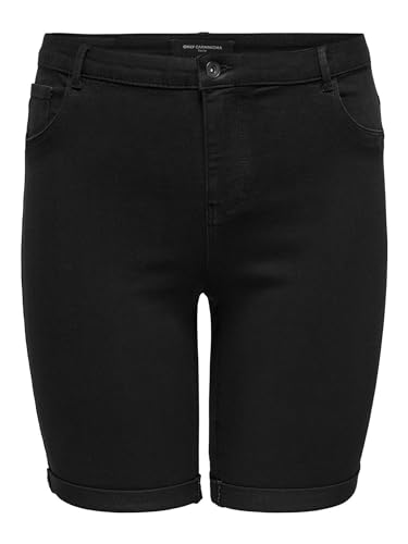 ONLY CARMAKOMA Damen Plus Size Denim Jeans Shorts Kurze Stretch Bermuda Hose in Übergröße CARTHUNDER von ONLY Carmakoma