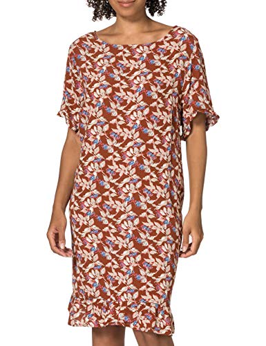 ONLY Carmakoma Damen CARLANA 2/4 Knee Dress AOP Kleid, Ginger Bread/AOP:Flower, 44 von ONLY Carmakoma