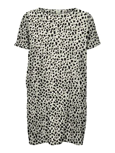 ONLY Carmakoma Damen CARLUX SS Tunic Dress WVN NOOS Shirtkleid, Seagrass Animal Clash 15252999, 52 von ONLY Carmakoma