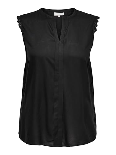 ONLY Carmakoma Damen CARMUMI SL TOP T-Shirt, Black, 52 von ONLY Carmakoma