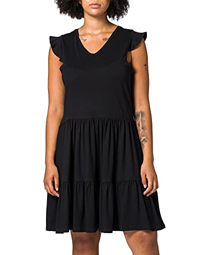 ONLY Carmakoma Damen Carapril Life Sl Frill Dress Kleid, Schwarz, M Gro e Gr en EU von ONLY Carmakoma