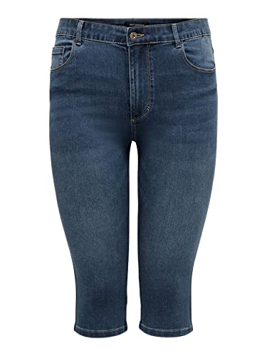 ONLY Carmakoma Damen Caraugusta Hw Skinny Dnm Knickers Mbd Jeansshorts, Medium Blue Denim, 42 Große Größen EU ONLY Carmakoma Damen Caraugusta Hw Skinny Dnm Knickers Mbd Jeansshorts, Medium Blue Denim, 42 Große Größen EU von ONLY Carmakoma