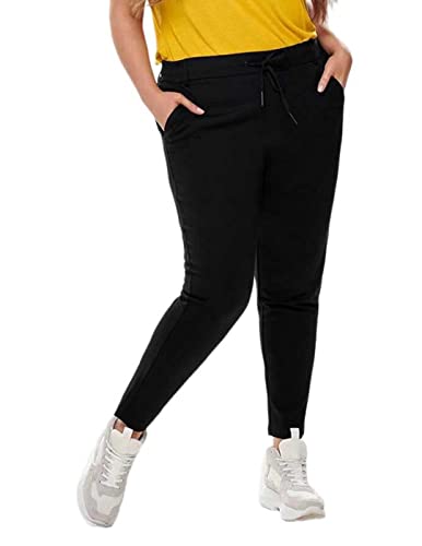 ONLY Carmakoma Damen Cargoldtrash Classic Pant Noos Hose, Schwarz, 42W / 32L EU von ONLY Carmakoma