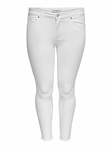 ONLY Carmakoma Damen Jeans Willy White Denim 54 von ONLY Carmakoma