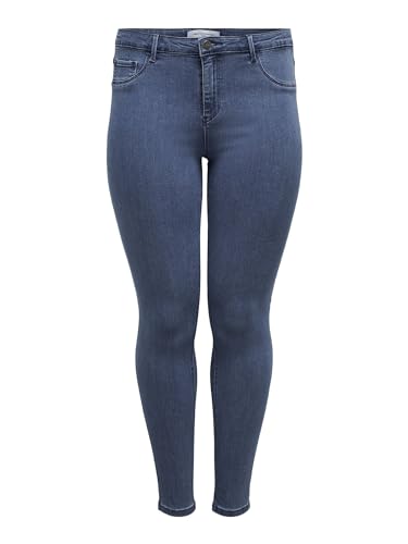 ONLY Carmakoma Damen Carthunder Push Up Reg Mbd Noos Skinny Jeans, Blau (Medium Blue Denim), 46 Große Größen EU von ONLY Carmakoma