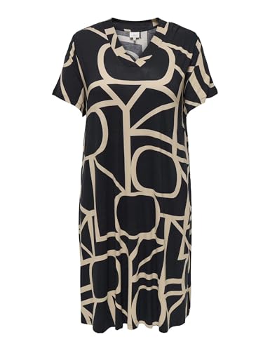ONLY Carmakoma Female Kleid Normal geschnitten V-Ausschnitt Midikleid von ONLY Carmakoma