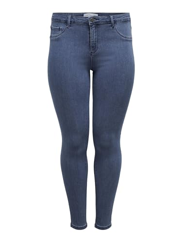 ONLY Carmakoma Damen Carthunder push up reg Mbd Noos Skinny Jeans, Blau (Medium Blue Denim), 42 Große Größen EU von ONLY Carmakoma