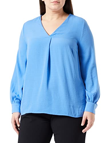 ONLY Carmakoma Women's CARANNSOFIE V-Neck LS TOP WVN Bluse, Provence, 50 von ONLY Carmakoma