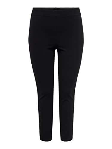 ONLY Carmakoma Women's CARAURA HW PNT Leggings, Black/Detail:Black Bling Panel, 44 von ONLY Carmakoma