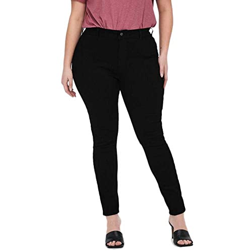 ONLY Carmakoma Women's CARHUBA HW Skinny Jeggings Black DNMNOOS Jeans, 46/32 von ONLY Carmakoma
