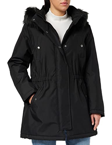 ONLY Carmakoma Women's CARIRENA Parka Coat OTW Winterjacke, Black/Detail:Black FUR, L-50/52 von ONLY Carmakoma