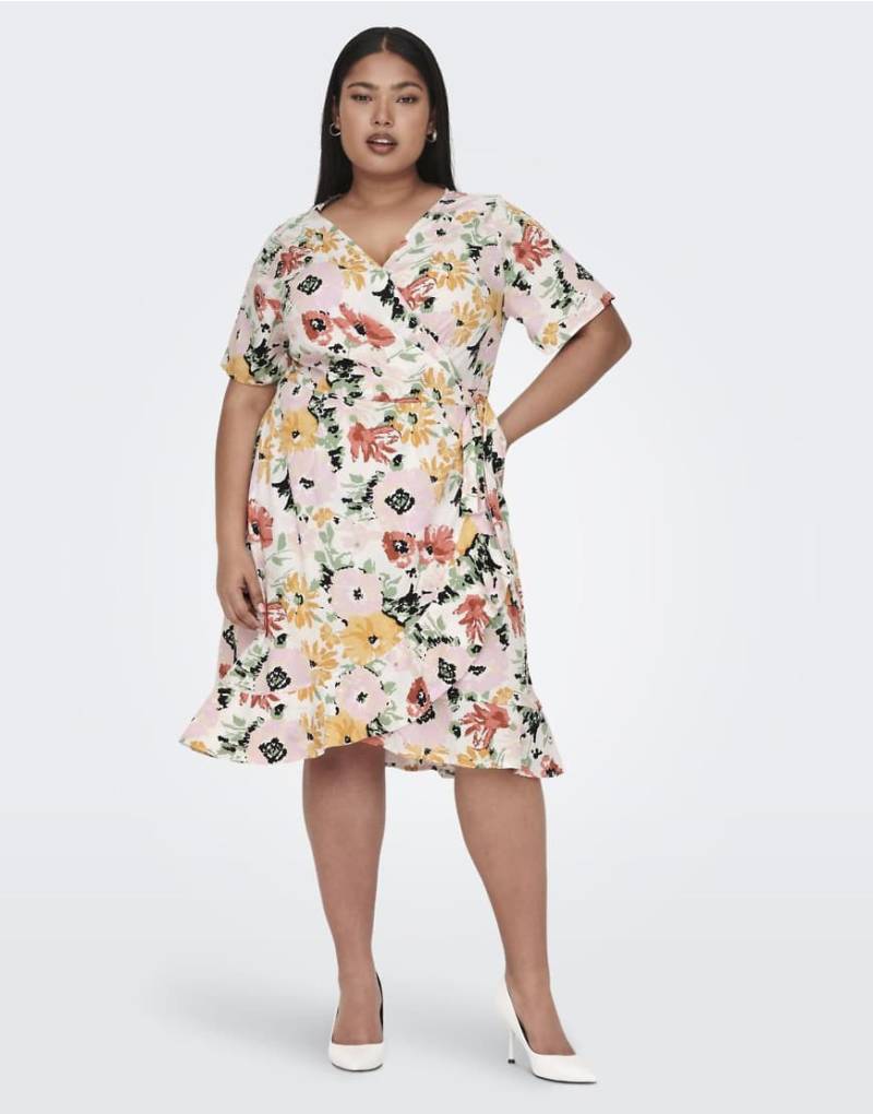 ONLY Curve - Kleid in Creme-Weiß von ONLY Curve