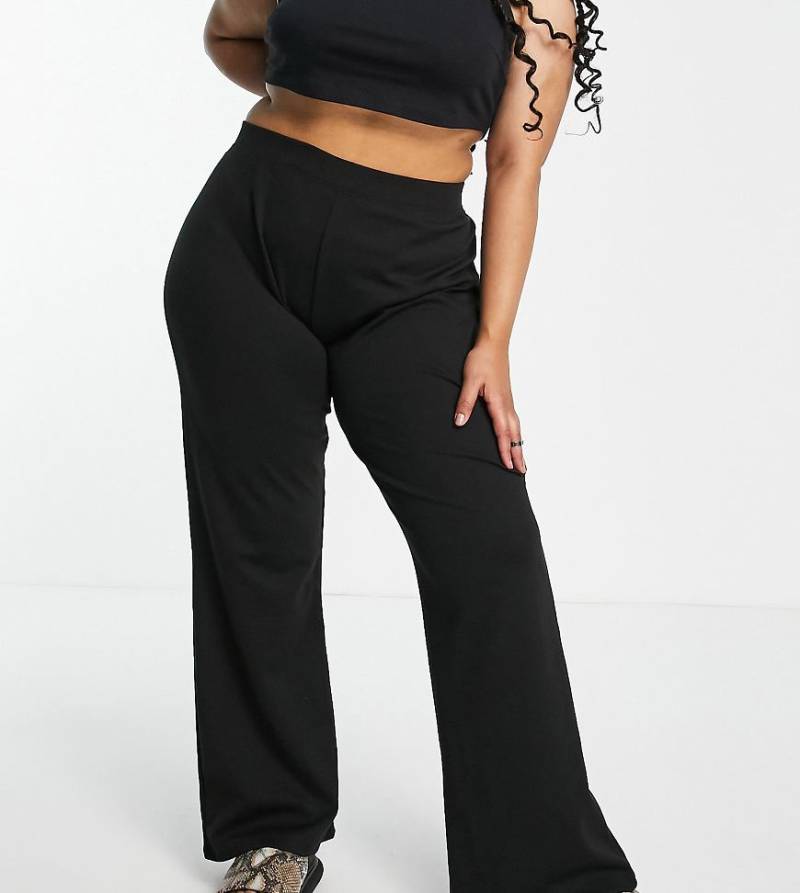 ONLY Curve - Schlaghose in Schwarz mit hohem Bund von ONLY Curve