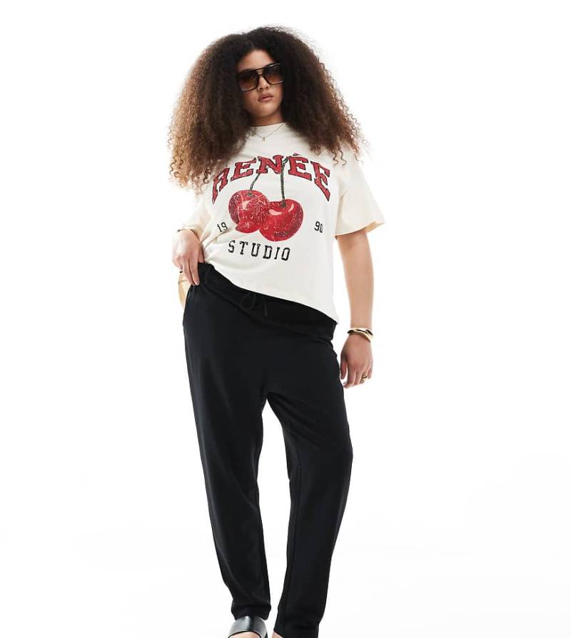 Only Curve - Gerade Hose in Schwarz von ONLY Curve