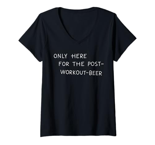 Damen ONLY HERE for The X Post Workout Beer - Lecker Bierchen Bier T-Shirt mit V-Ausschnitt Damen ONLY HERE for The X Post Workout Beer - Lecker Bierchen Bier T-Shirt mit V-Ausschnitt von ONLY HERE FOR THE POST-WORKOUT-BEER X Fitness Bier