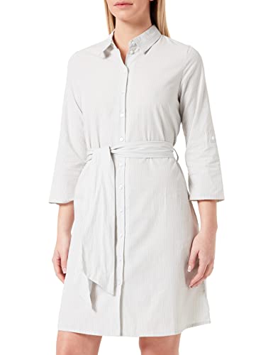 ONLY JdY Damen JDYHALL 3/4 Shirt Dress WVN NOOS Kleid, Mineral Gray/Stripes:White, 38 von ONLY JdY