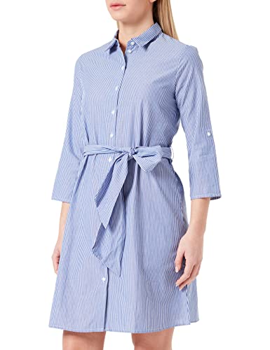 JdY Damen JDYHALL 3/4 Shirt Dress WVN NOOS Kleid, Blau, 36 von JdY