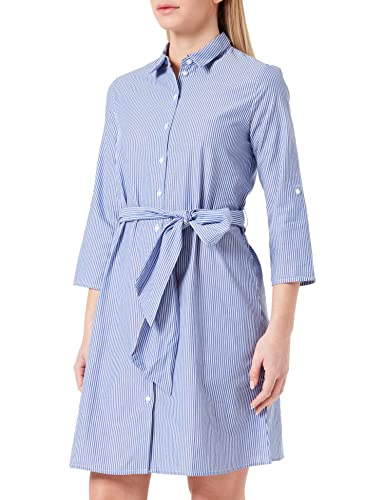 JdY Damen JDYHALL 3/4 Shirt Dress WVN NOOS Kleid, Blau, 40 JdY Damen JDYHALL 3/4 Shirt Dress WVN NOOS Kleid, Blau, 40 von JdY