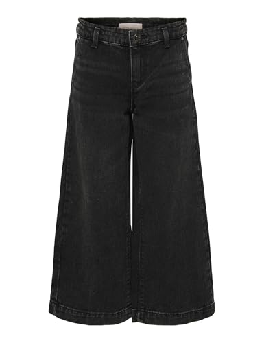 ONLY Mädchen Kogcomet Wide Dnm Pim528 Noos Hose, Washed Black, 158 EU von ONLY