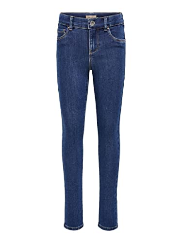 ONLY KIDS Girl's KOGRAIN Skinny DNM PIM559 Hose, Medium Blue Denim, 122 von ONLY