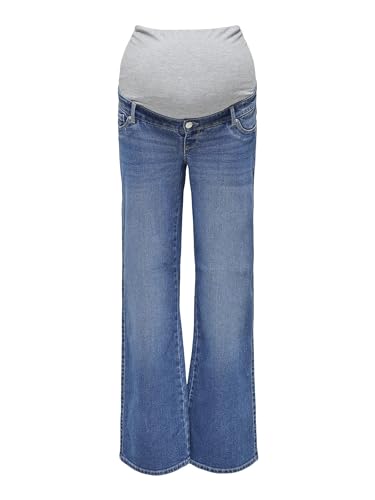 ONLY Female Jeans mit weitem Bein OLMSNOW Hohe Taille Weiter Beinschnitt Jeans von ONLY MATERNITY
