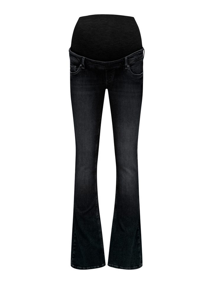ONLY MATERNITY Bootcut-Jeans OLMBLUSH MID WAIST FLARED DNM BOX NOOS von ONLY MATERNITY