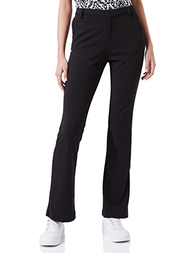 ONLY Damen ONLROCKY MID Flared Pant TLR NOOS Hose, Schwarz (Black Black), W/L32(Herstellergröße: L) von ONLY