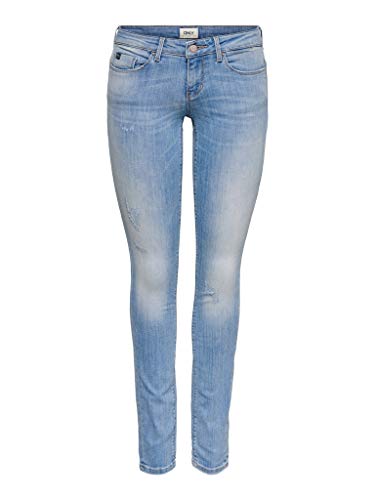 ONLY Damen ONLCORAL Life SL SK Jeans CRE185063 15177949, Light Blue Denim, 30/"32 von ONLY