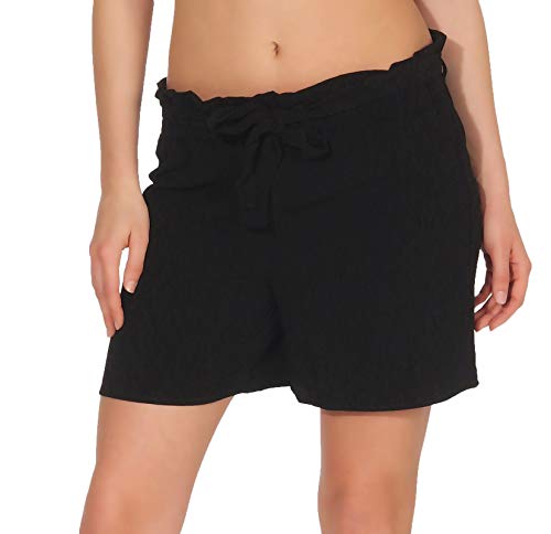 ONLY NOS Damen Onlturner Paper Bag WVN Noos Shorts, Schwarz (Black), 34 von ONLY