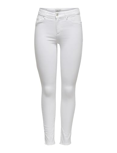 ONLY Damen Jeans 15155438 Weiß Xs-32 von ONLY