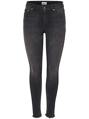 ONLY Damen Blush Jeans, Black Denim, XL "30 von ONLY