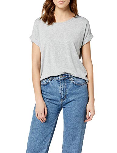 ONLY NOS Damen onlMOSTER S/S O-NECK TOP NOOS JRS T-Shirt,, per pack Grau (Light Grey Melange Light Grey Melange), 38 (Herstellergröße: M) von ONLY