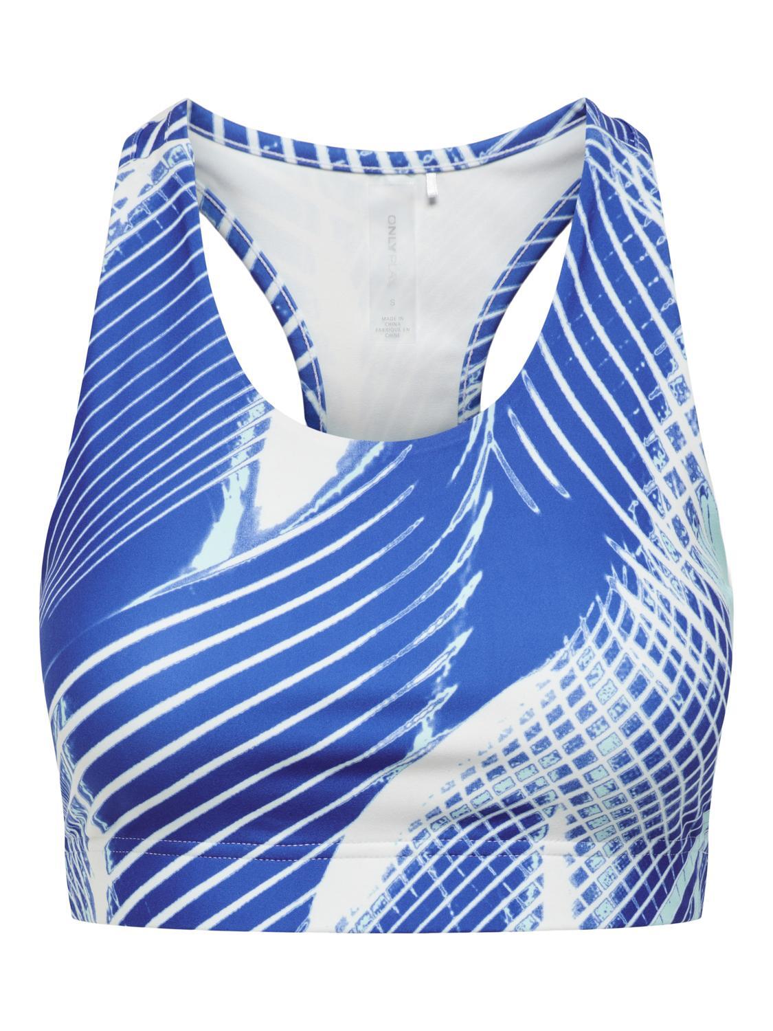 ONLY PLAY - ONPJAMIA AOP SPORTS BRA strong blue - Gr. - M von ONLY PLAY